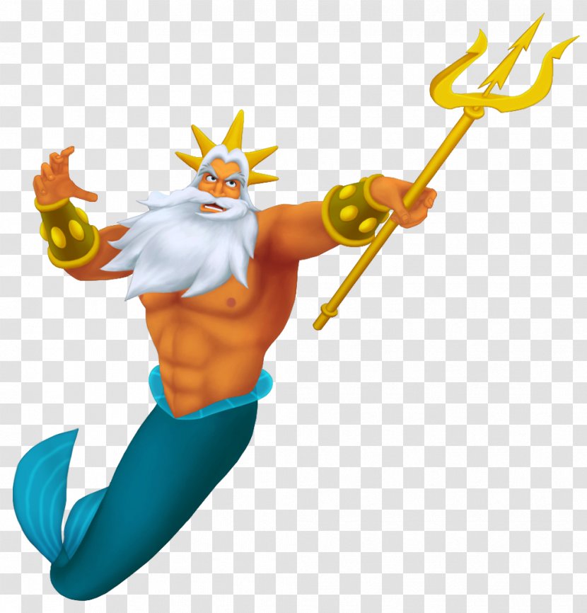 King Triton's Carousel Of The Sea Ariel Little Mermaid Prince - Fictional Character - Triton Transparent PNG Clip Art Image Transparent PNG