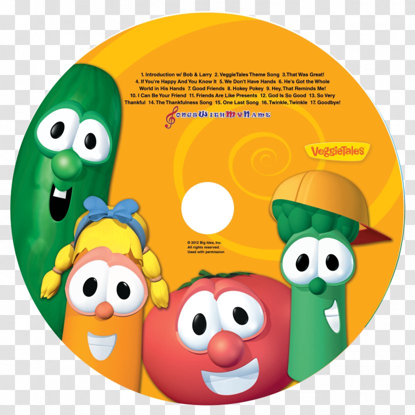 Silly Songs With VeggieTales Larry Compact Disc - Flower - Heart Transparent PNG