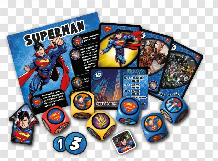 Superman Justice League Heroes Set Superhero Dice Transparent PNG