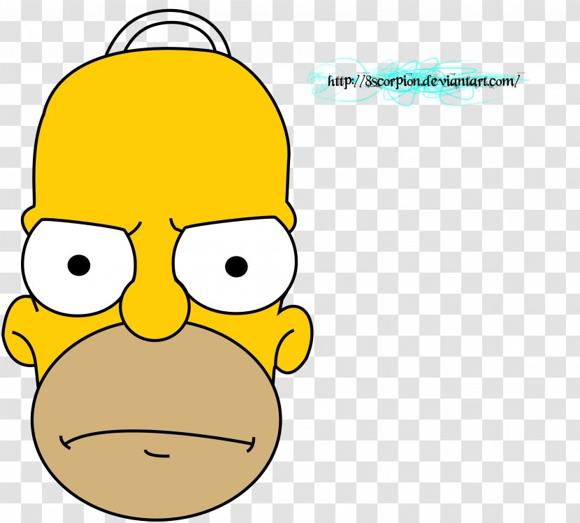 Homer Simpson The Simpsons Game Bart Lisa HOMR - Smiley Transparent PNG