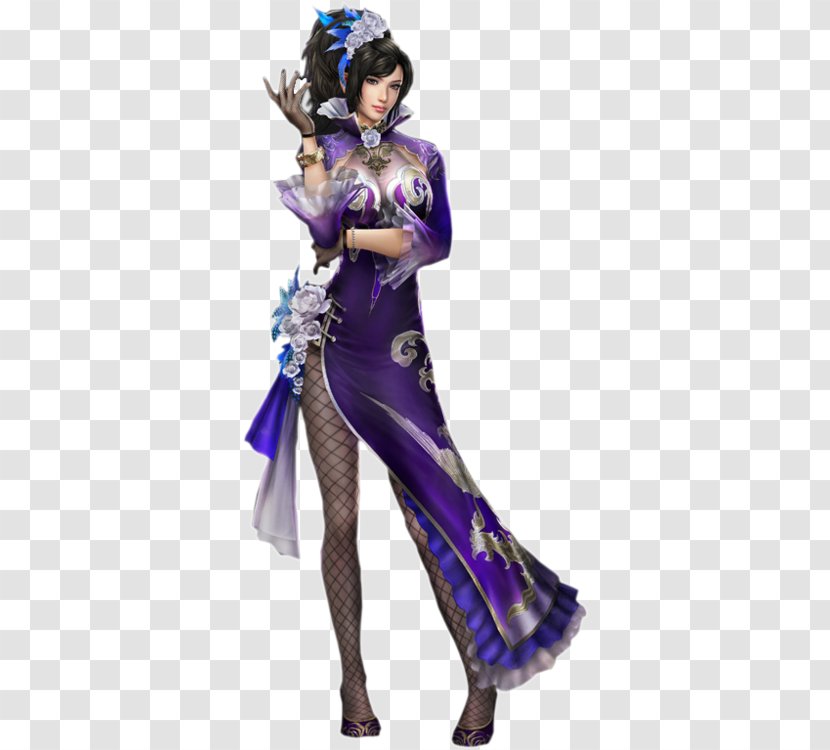 Lady Zhen Dynasty Warriors 8 Diaochan Video Game - Purple - Cao Transparent PNG