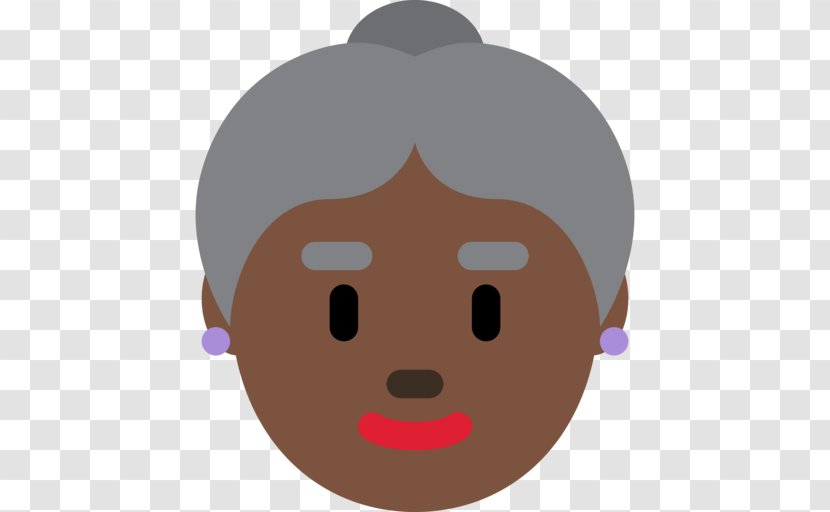 Emojipedia Woman Dark Skin - Smile - Emoji Transparent PNG