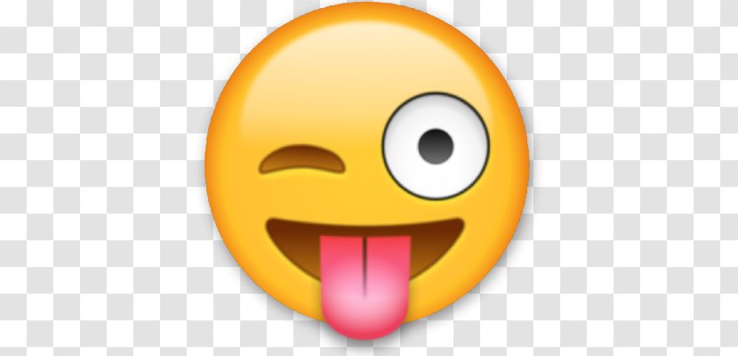 Emoji Wink Emoticon Smile Eye - Tongue Transparent PNG