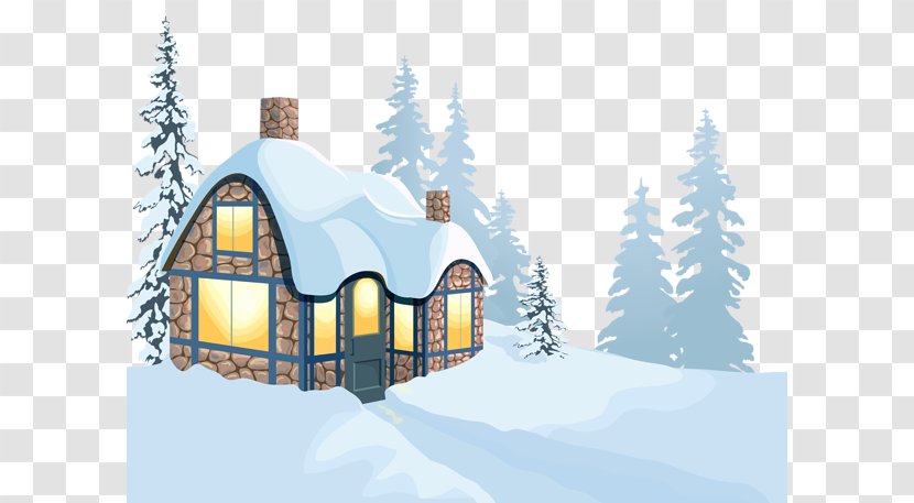 House Winter Snow Clip Art - Silhouette - Swan Cliparts Transparent PNG