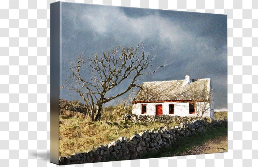 Ireland Cottage Painting Connemara House - Drawing Transparent PNG