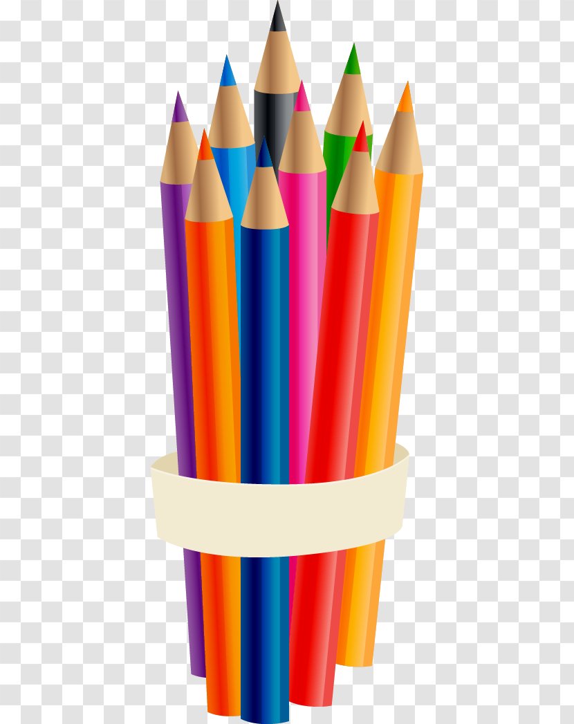 Colored Pencil Drawing Euclidean Vector - Paint - Hand-drawn Color Transparent PNG