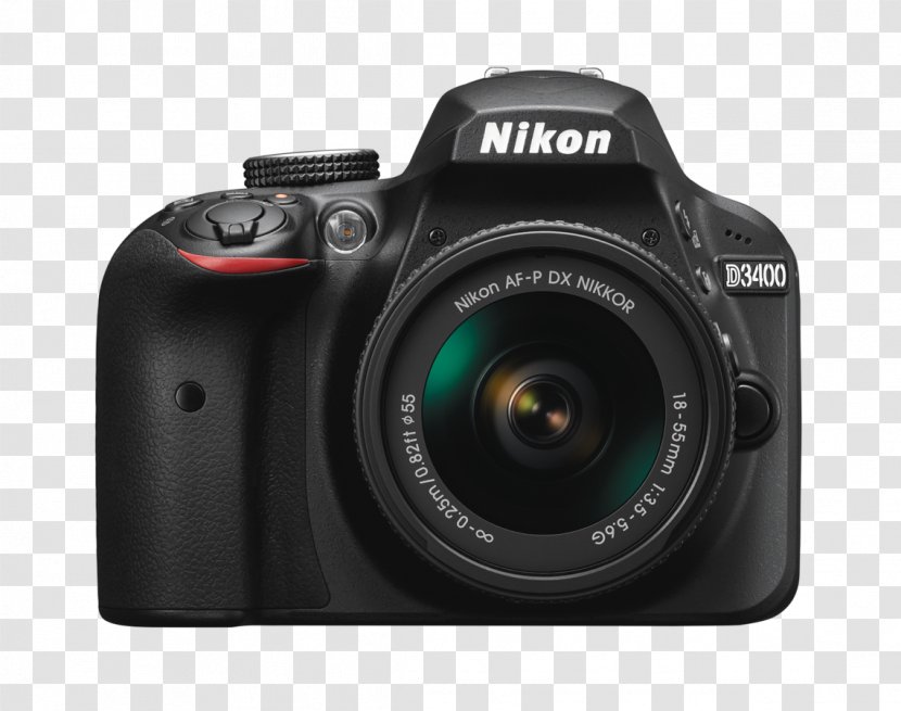 Nikon D3400 AF-S DX Zoom-Nikkor 18-55mm F/3.5-5.6G Digital SLR Canon EF-S 18–55mm Lens Autofocus - Afs Dx Nikkor 35mm F18g - Camera Transparent PNG