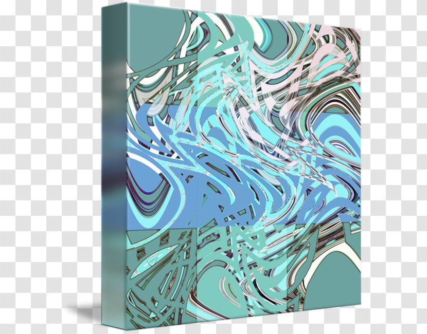 Spiral Line Turquoise Organism Pattern Transparent PNG