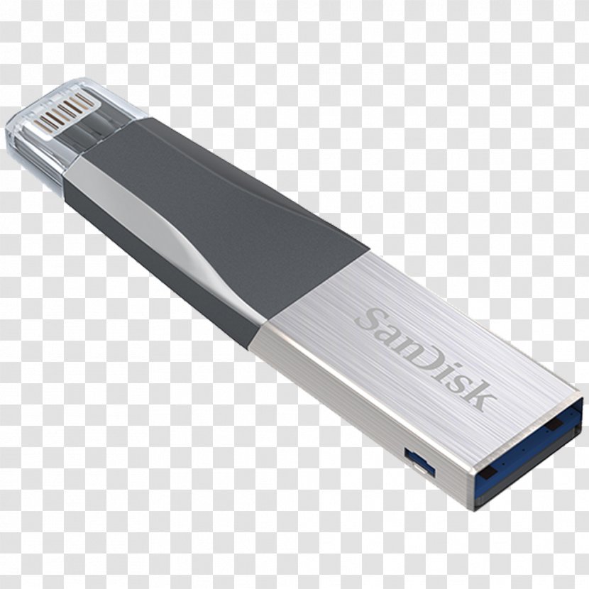 USB Flash Drives Lightning SanDisk 3.0 IPhone - Sandisk - Usb Transparent PNG