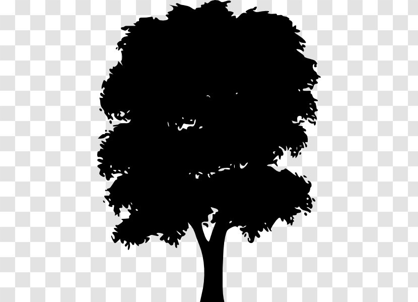 Tree Clip Art - Black And White - Trees Silhouette Transparent PNG