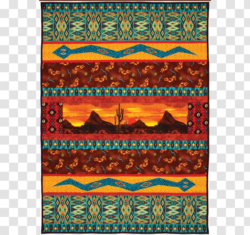 Textile Best Of Fons And Porter: Easy Quilts Quilting Design - Rectangle - Desert Sunset Transparent PNG