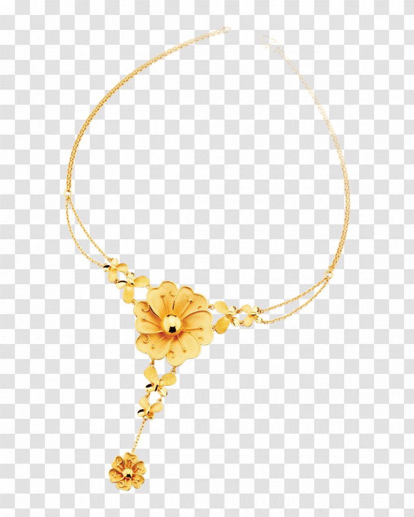 Yellow Necklace Body Piercing Jewellery Pattern - Jewelry Transparent PNG