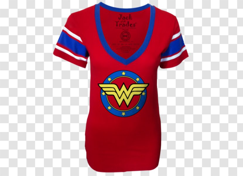 T-shirt Wonder Woman Sports Fan Jersey Sleeve - Brand Transparent PNG
