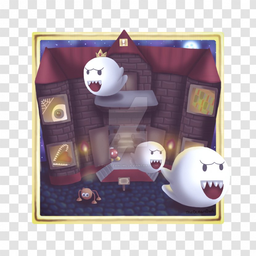 Super Mario 64 Big Boo Art Wii - Painting Transparent PNG
