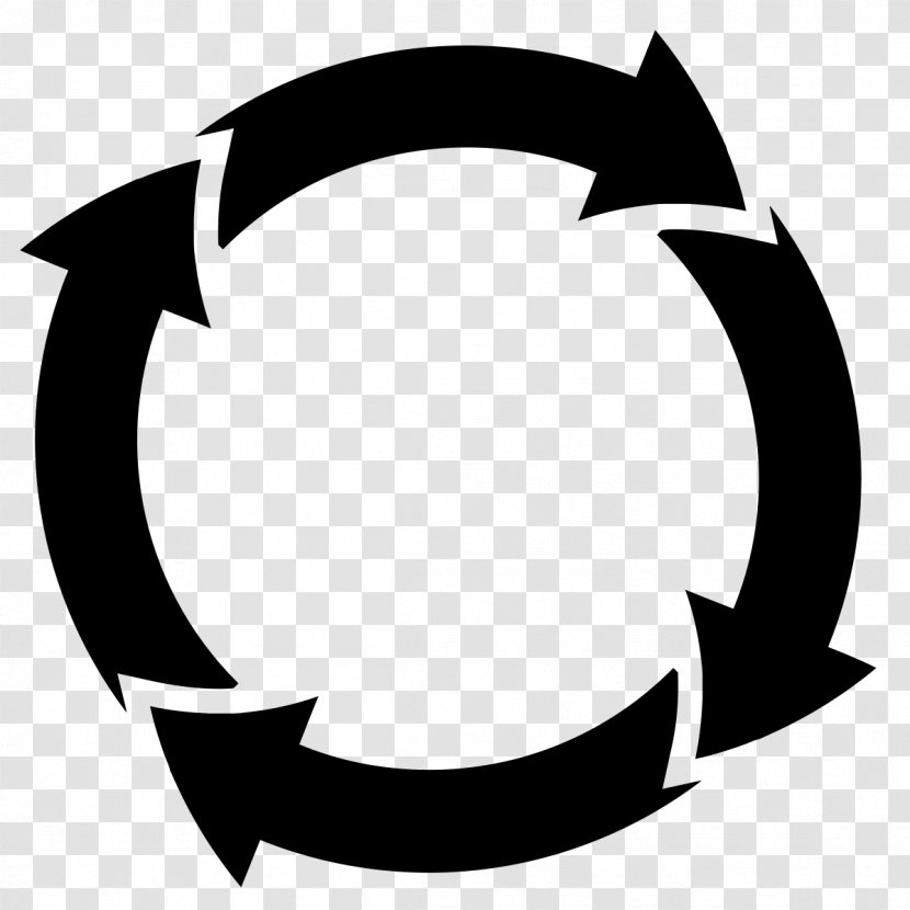 Recession Business Cycle Economy Single-board Computer - Black - Recycle Icon Transparent PNG