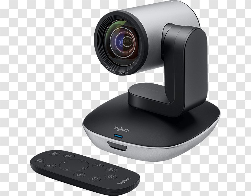Pan–tilt–zoom Camera Logitech PTZ Pro 960-001021 Full HD Webcam 1920 X 1080 Pix Stand 1080p - Videotelephony Transparent PNG
