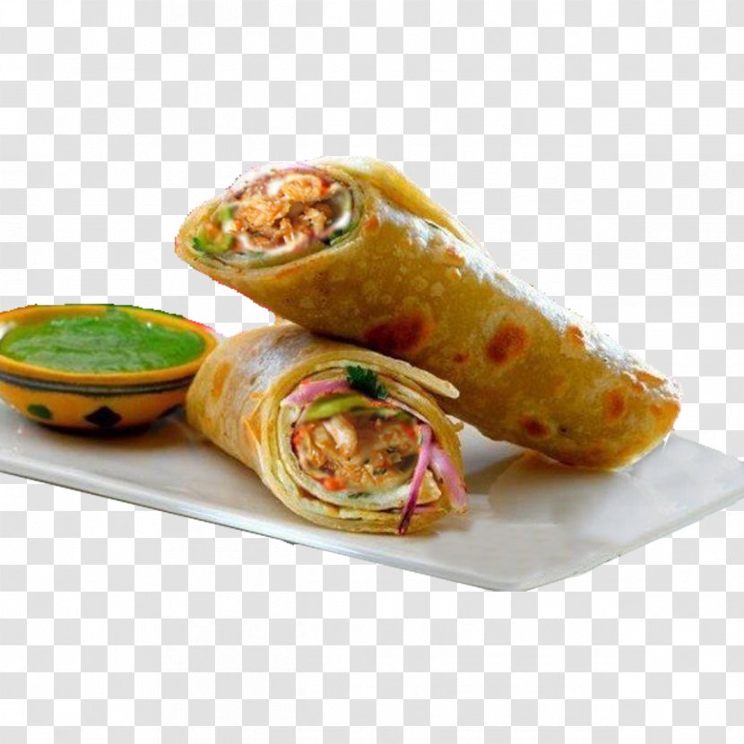 Kati Roll Kebab Paratha Tikka Street Food - Samosa - Meat Transparent PNG