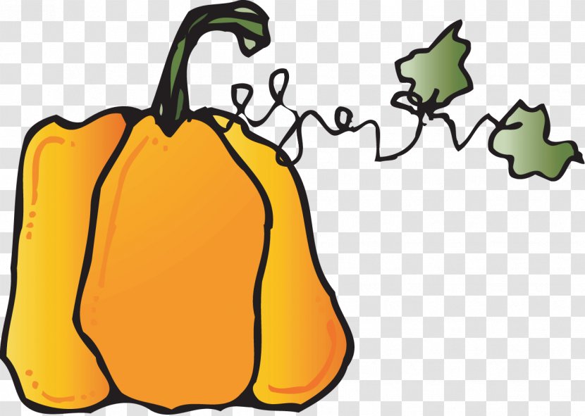 Pumpkin Vegetable Food Clip Art - Vine Transparent PNG