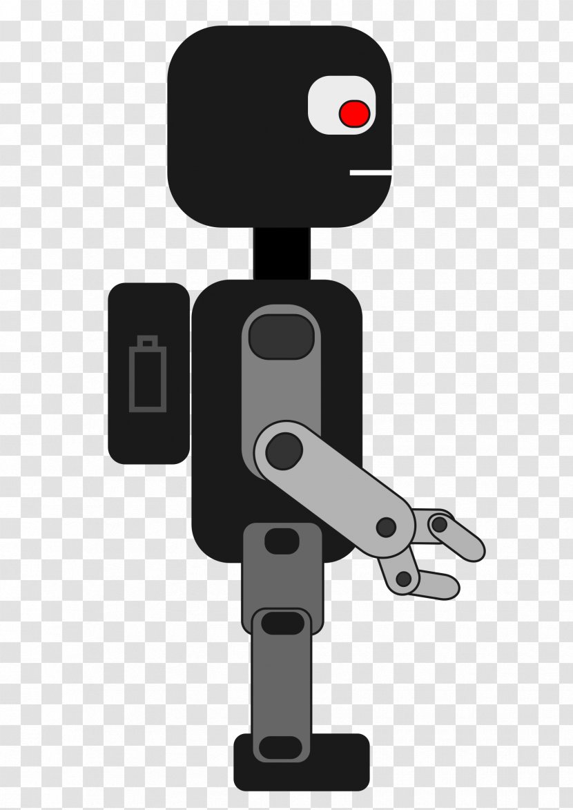 Robotics Clip Art - Humanoid Robot - Cliparts Black Transparent PNG
