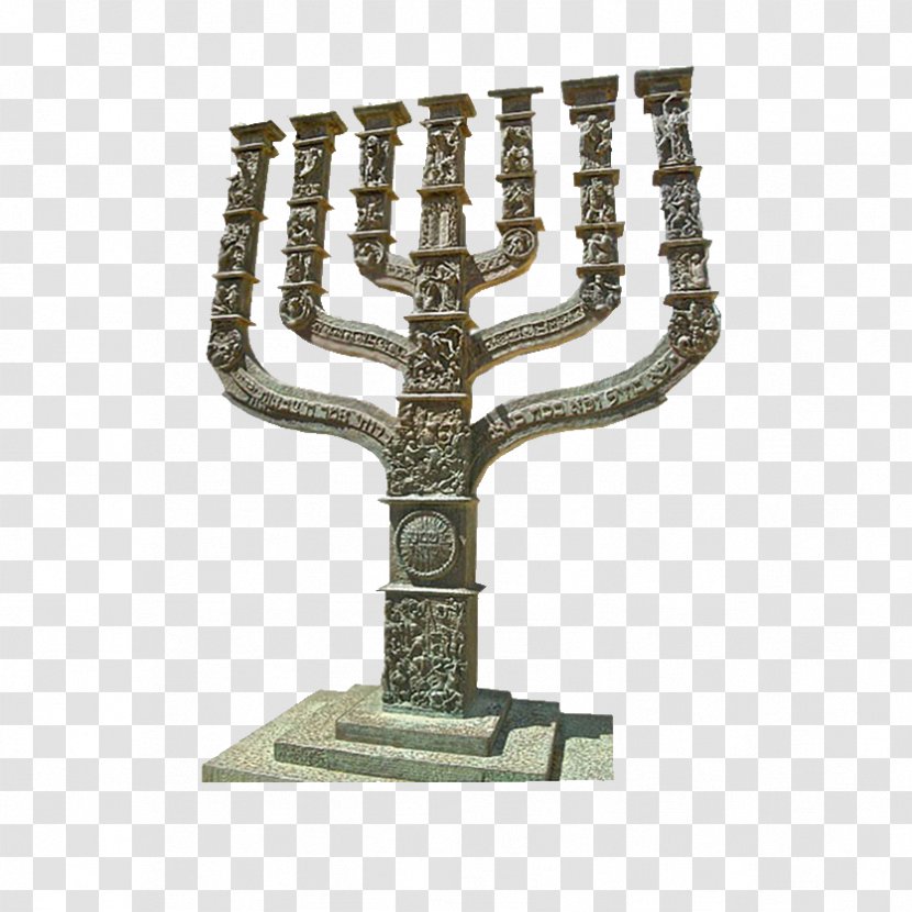 Menorah Judaism Jewish People Temple In Jerusalem Moradabad - Hanukkah Transparent PNG