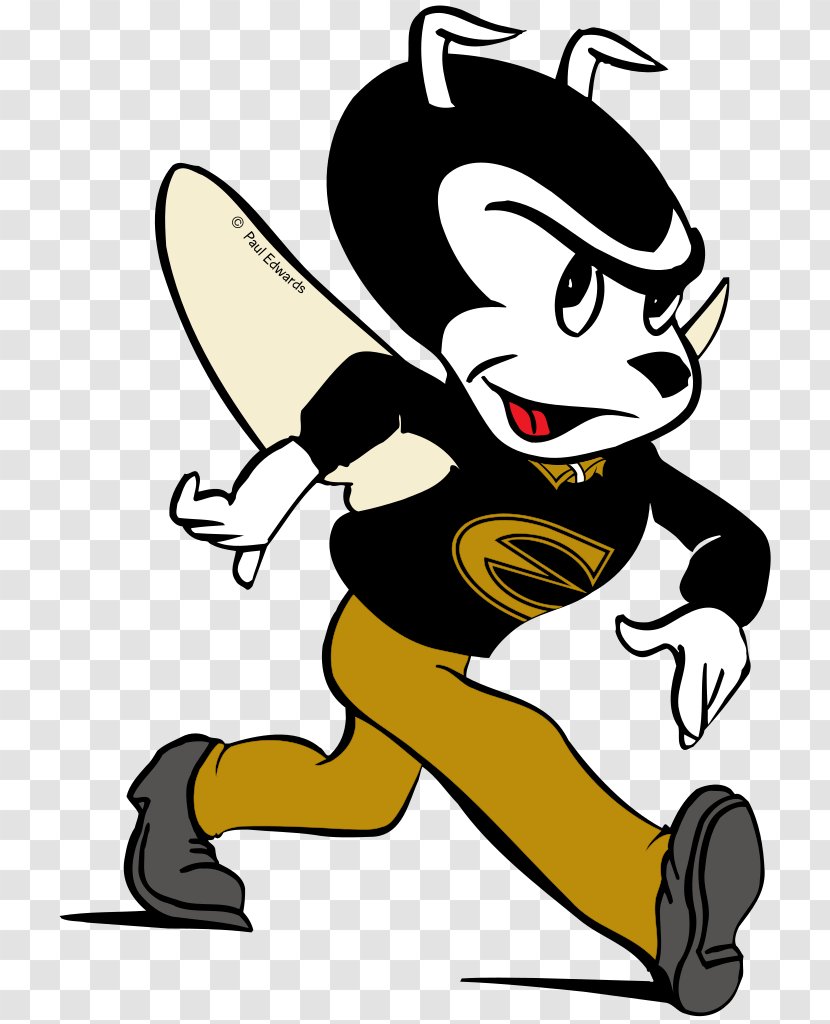 Emporia State University School Of Business Hornets Football Corky The Hornet - Kansas - Fiction Transparent PNG