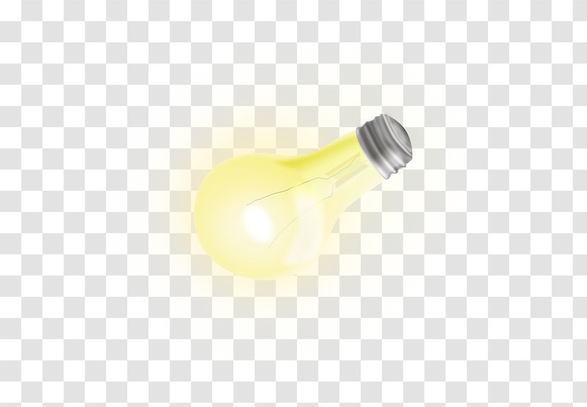 Incandescent Light Bulb - Yellow - Cartoon Transparent PNG