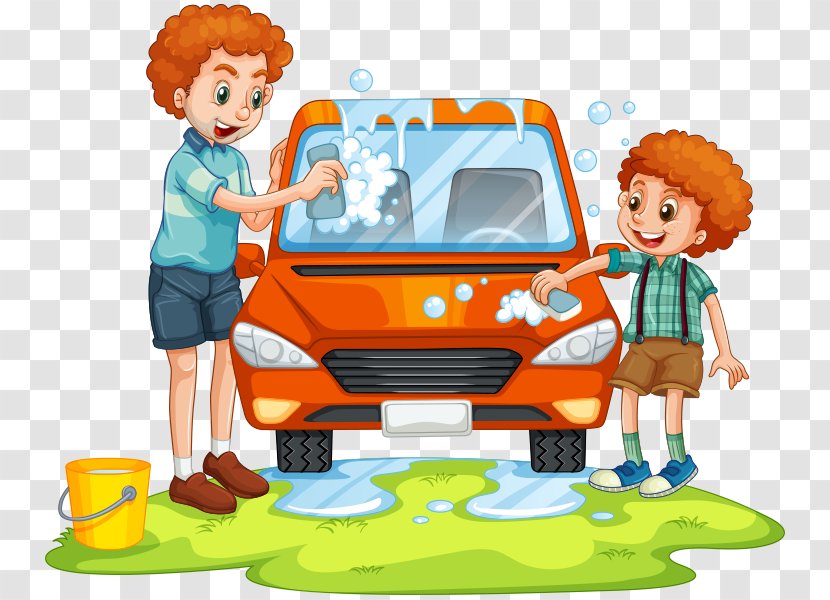 Car Wash Cleaning Washing - Cartoon Transparent PNG