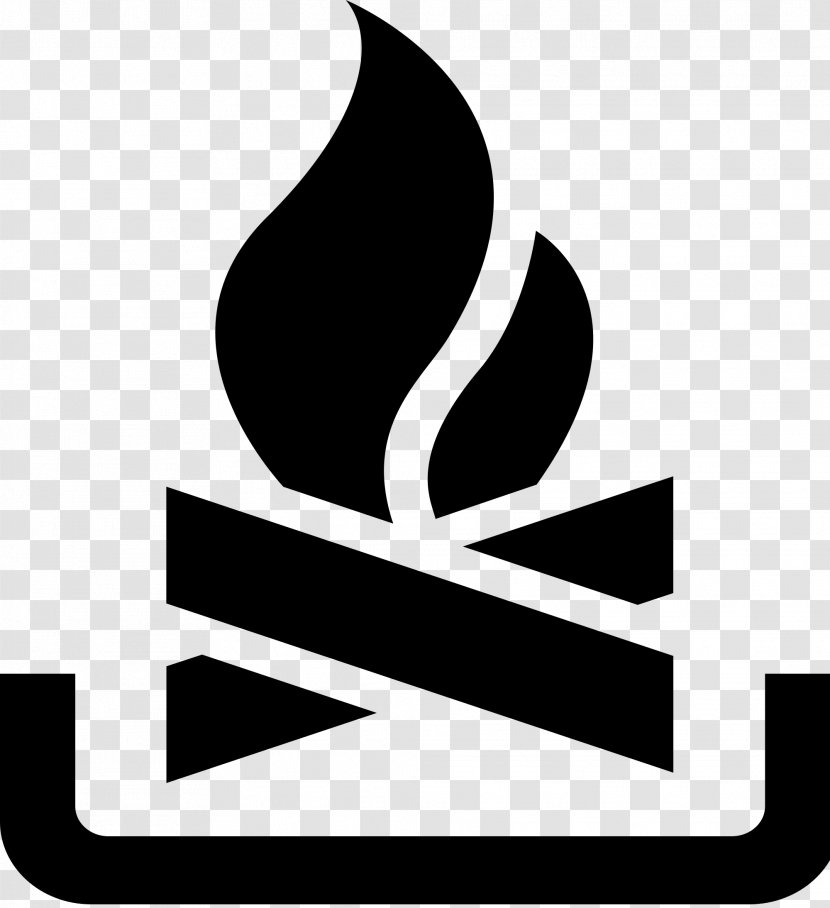 Campfire Symbol Bonfire Clip Art - Black And White Transparent PNG