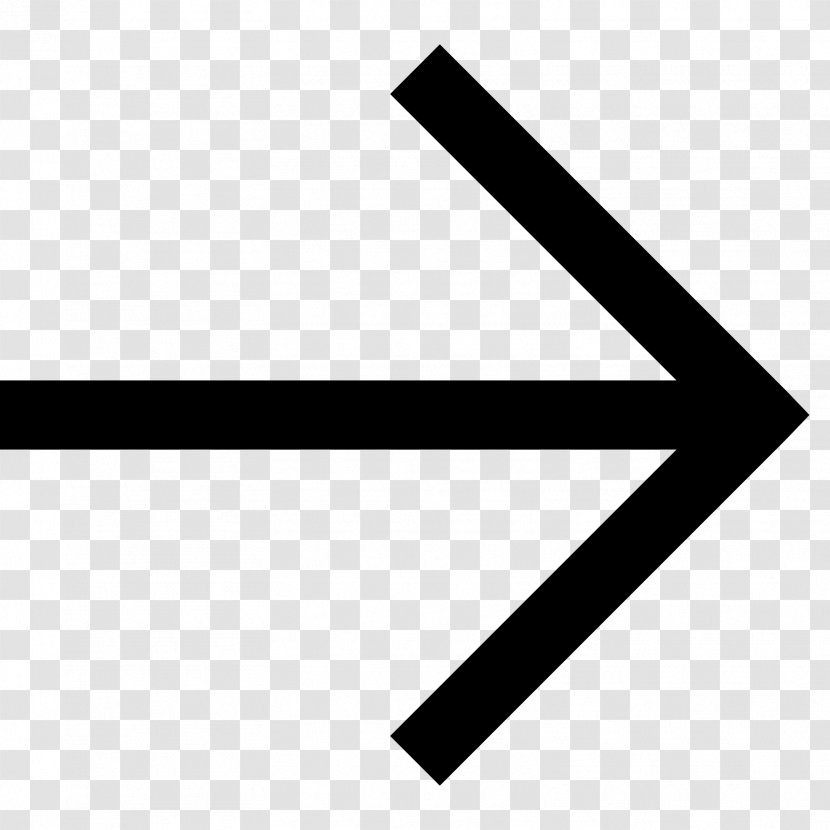 Opposite Arrows Symbol - Black - Right Arrow Transparent PNG