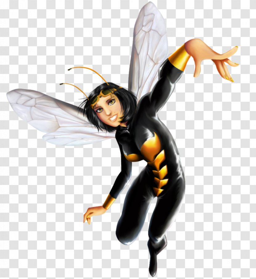 Insect Fairy Pollinator Invertebrate Legendary Creature - Wasp Transparent PNG