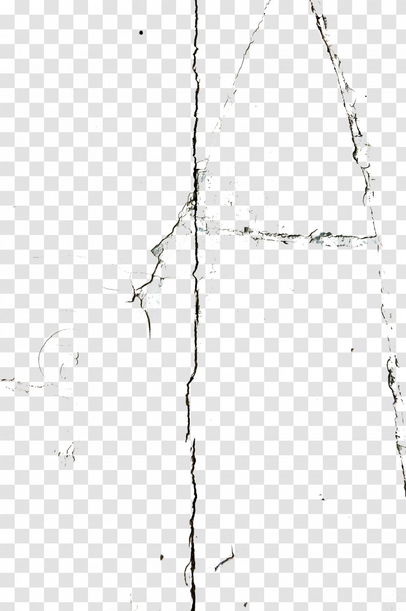 White Symmetry Pattern - Wall Crack Line Shape Transparent PNG