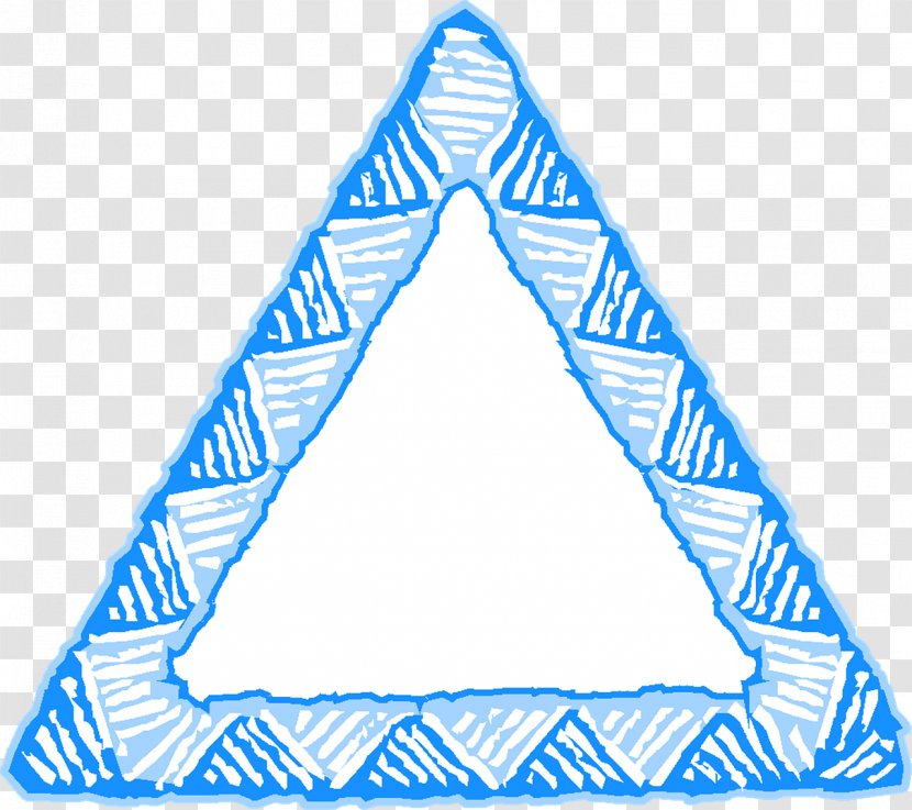 Triangle Blue Picture Frames Transparent PNG