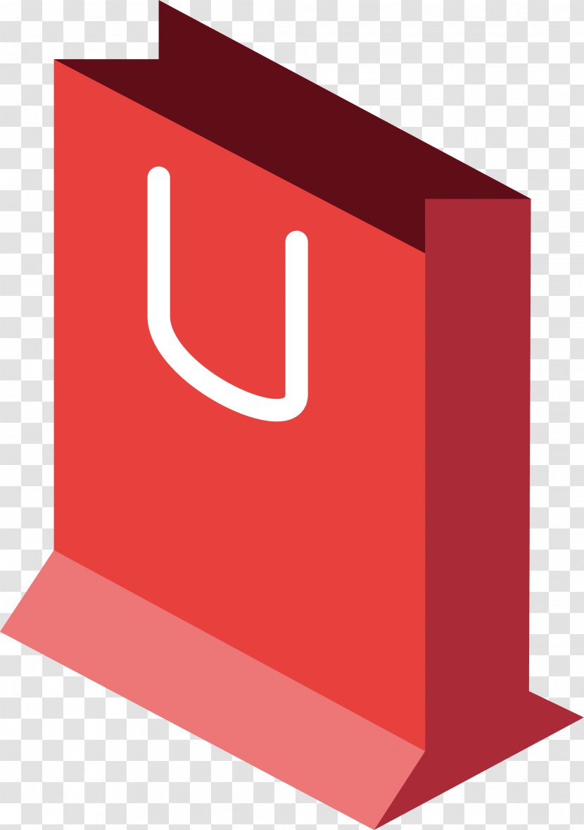 Paper Bag Shopping - Brand - Red Transparent PNG