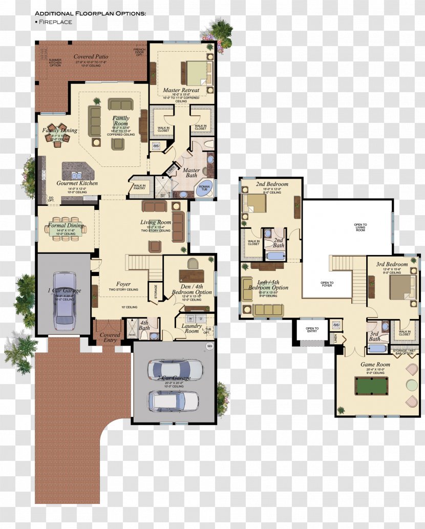 Floor Plan The Ridge At Wiregrass Ranch By GL Homes House - Storey Transparent PNG