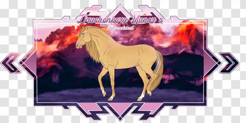 Pony Horse Shan Shui Art Painting - Heart Transparent PNG