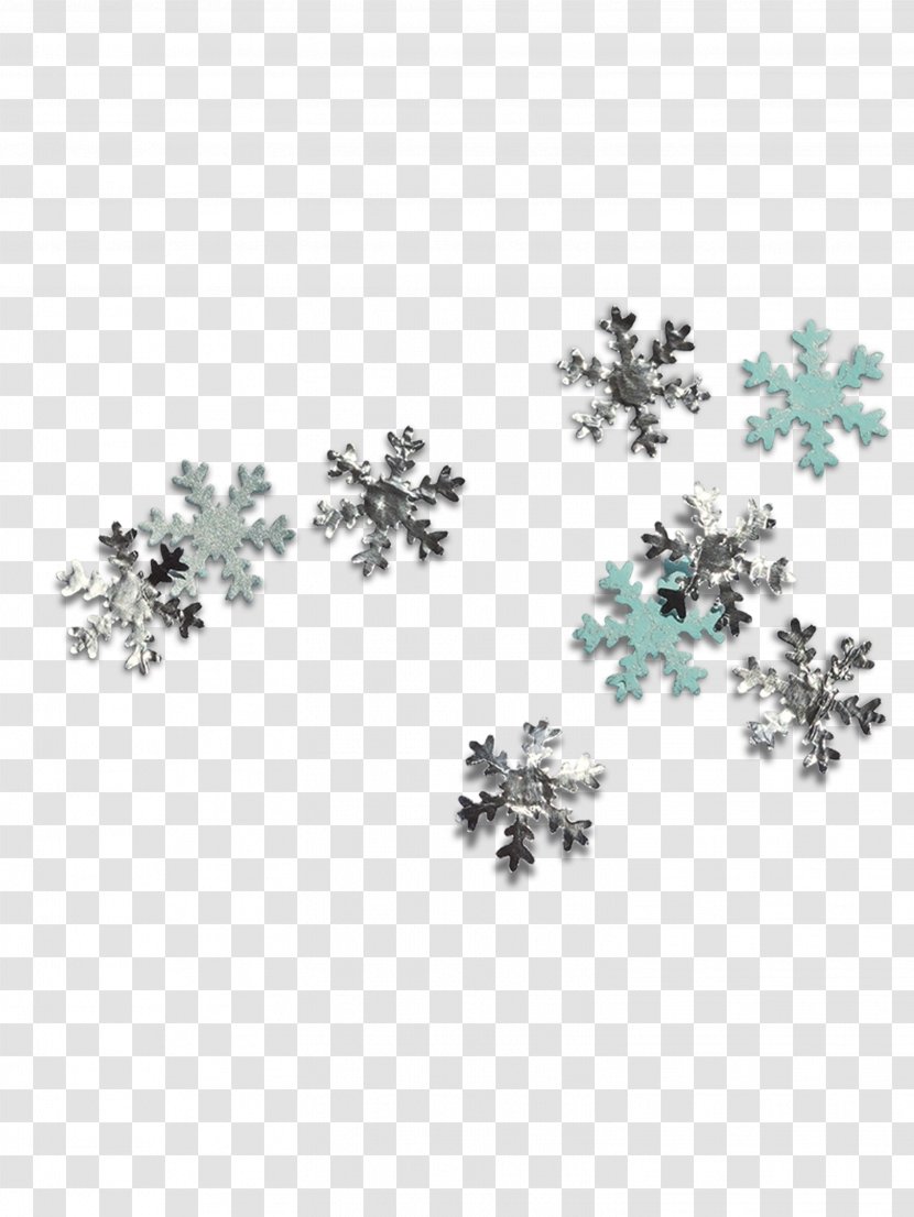 Snowflake Schema - Body Jewelry - Christmas Snow HD Free Matting Material Transparent PNG