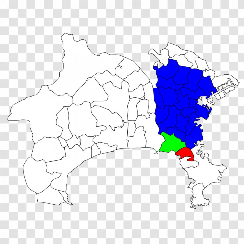 Yokosuka Tokyo Bay Kawasaki Sagamihara - Blank Map Transparent PNG