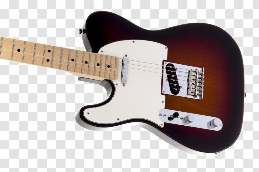 Electric Guitar Fender Telecaster Stratocaster Bass Standard - Sunburst Transparent PNG