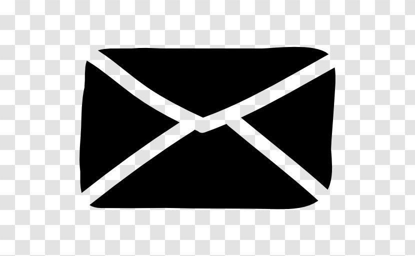 Email - Rectangle - Black And White Transparent PNG