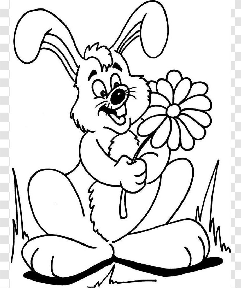 Easter Bunny The Tale Of Peter Rabbit Coloring Book Clip Art - Flower - Printable Pictures Insects Transparent PNG