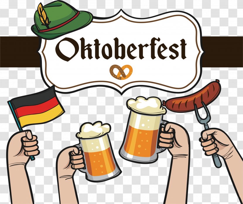 Oktoberfest Beer Clip Art - Human Behavior - Celebrate Transparent PNG