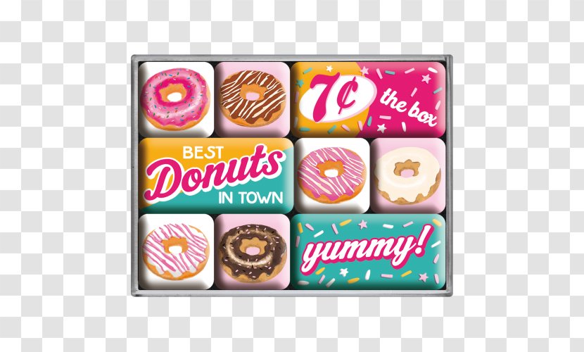 Best Donuts In Town Pączki Bakery Craft Magnets - Confectionery - Donut Shop Transparent PNG