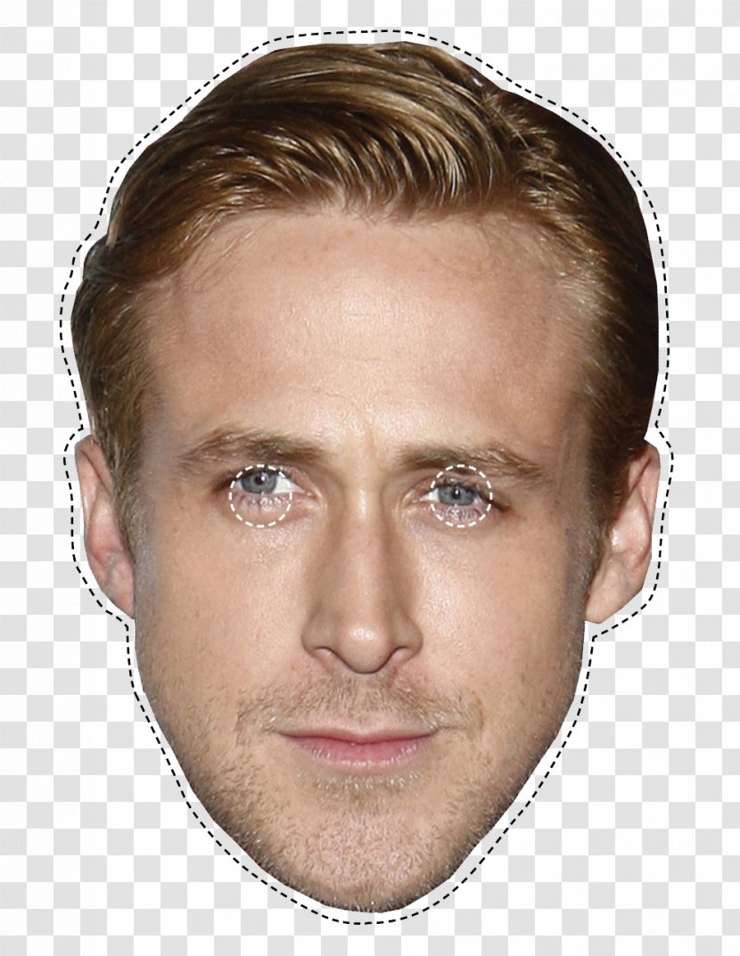 Ryan Gosling Celebrity Mask - Jaw - Pic Transparent PNG
