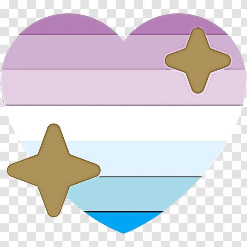 Heart Star Label Transparent PNG