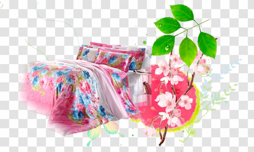 Bedding Quilt Blanket - Gift - Pink Beds Transparent PNG