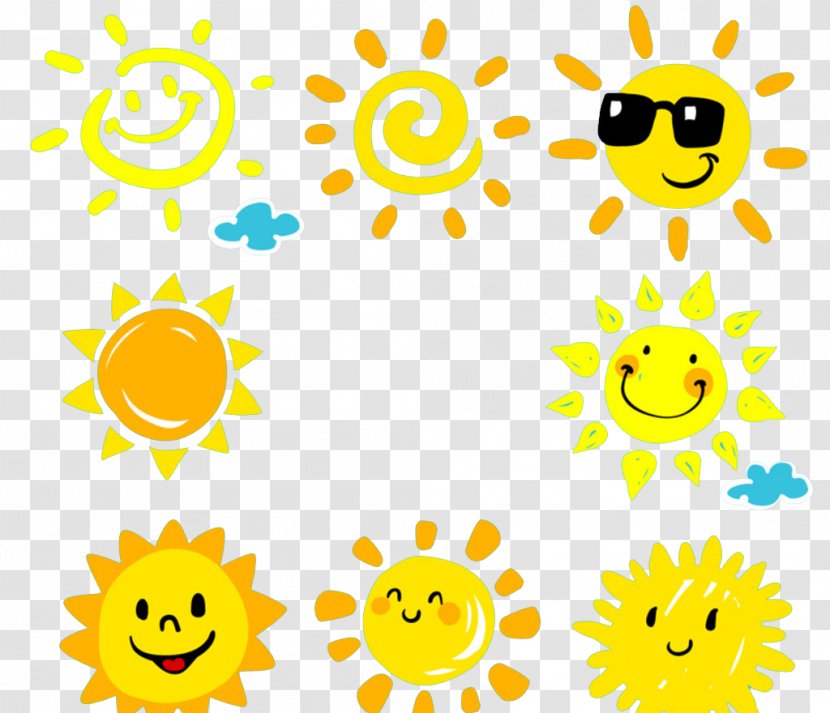 Cartoon Download - Floral Design - Collection Of Sun Transparent PNG