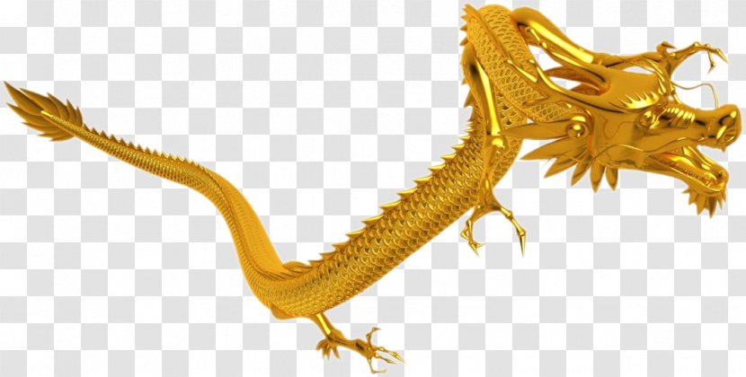 Chinese Dragon Download Yinglong - Fictional Character - Flying Golden Transparent PNG