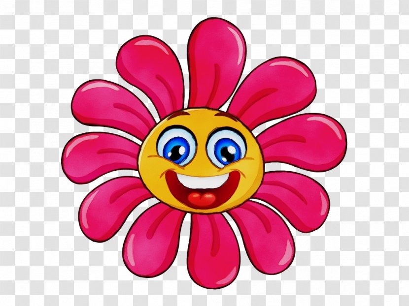 Emoticon - Flower Smile Transparent PNG