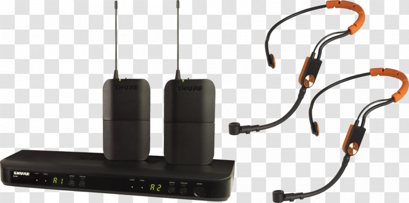 Shure BLX188/CVL Dual Lavalier Wireless Microphone System - Blx1 - Headset Transparent PNG