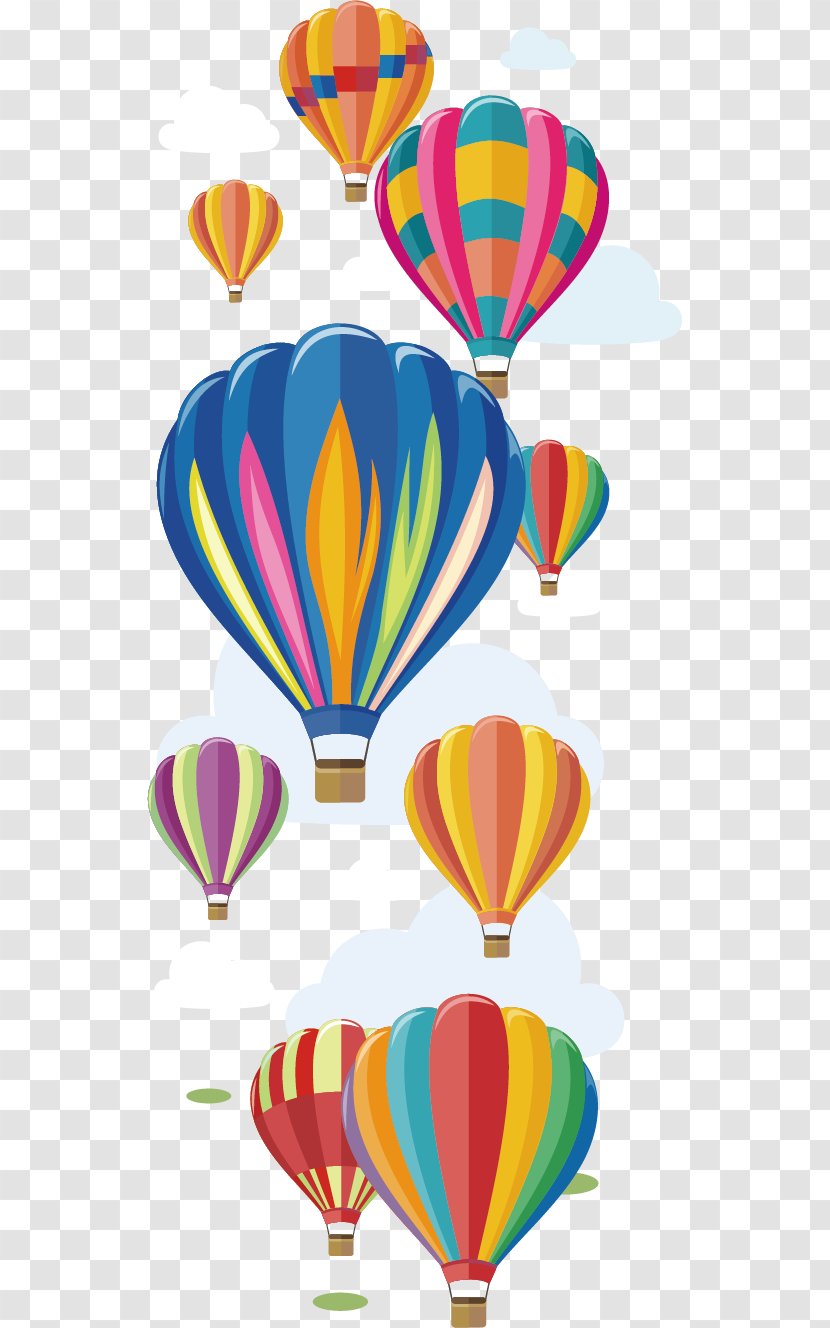 Hot Air Balloon Festival Poster Clip Art - Background Material Transparent PNG